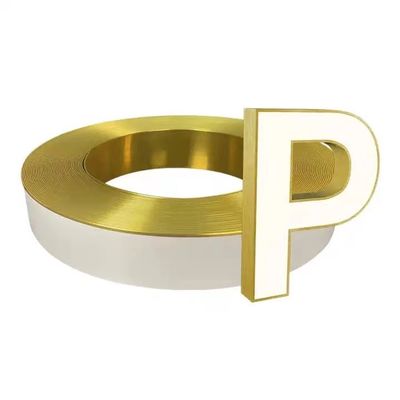 OEM Channel Letter Trim Cap 40mm 50mm Width Channelume Material