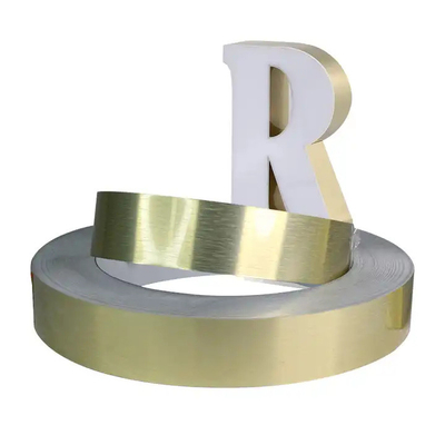50m 100m Length Aluminium Trim Cap Roll Bronze Channelume Signage