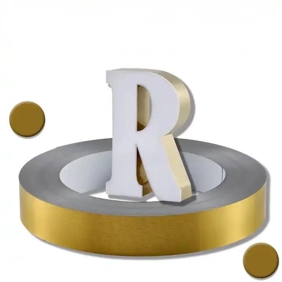 0.6mm Thickness Channelume Aluminum Trim Cap For Signs Mill Finish