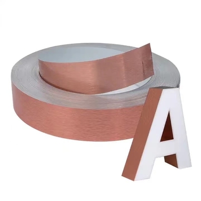 Width 1400mm Channel Letter Trim Durable Gold Trim Cap Letter