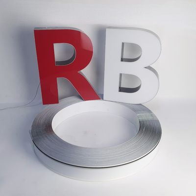4cm-14cm Width Aluminum Channel Letter Trim Letterform Sign Trim Cap