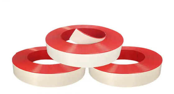Red Aluminium Trim Cap 13cm Wide Single Edge Sign Trim Cap Adhesive