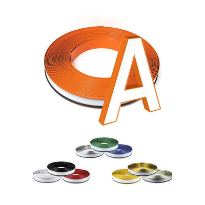 7 9 11cm Strips Aluminum Channelume Polyester Coating PVC Aluminium Trim Cap Advertising
