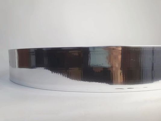 Custom Aluminum Trim Cap Coil Hand Bending Brushed Gold Silver Hardness 68MM-93MM