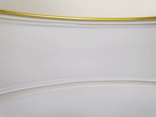 Hand Bending Aluminum Trim Cap For Channel Letter Brushed Mirror Gold Channel Letter Trim Cap