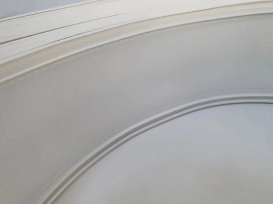 76MM Aluminum Trim Cap White Color With Reflective Finish For Exquisite Edging