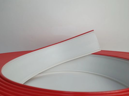 Red Aluminum Rubber Trim Cap With Brushed Surface For Signage Applications